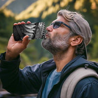 Poutama Korowai New Zealand 4 in 1 Can Cooler Tumbler Aotearoa Maori Tattoo - Polynesian Pride