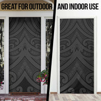 Poutama Korowai New Zealand Door Cover Aotearoa Maori Tattoo - Polynesian Pride