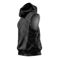 Poutama Korowai New Zealand Sleeveless Hoodie Aotearoa Maori Tattoo - Polynesian Pride