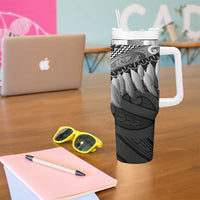 Poutama Korowai New Zealand Tumbler With Handle Aotearoa Maori Tattoo - Polynesian Pride