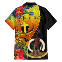 personalised-vanuatu-tafea-day-hawaiian-shirt-coat-of-arms-mix-tropical-flowers