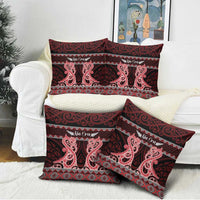 Kia Ora New Zealand Pillow Cover Maori Language Week Whero Taniko Motif LT14 - Polynesian Pride