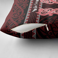 Kia Ora New Zealand Pillow Cover Maori Language Week Whero Taniko Motif LT14 - Polynesian Pride