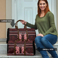 Kia Ora New Zealand Travel Bag Maori Language Week Whero Taniko Motif - Polynesian Pride