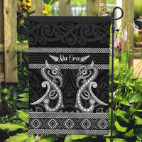 Kia Ora New Zealand Garden Flag Maori Language Week Pango Taniko Motif LT14 Garden Flag Black - Polynesian Pride