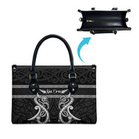 Kia Ora New Zealand Leather Bag Maori Language Week Pango Taniko Motif - Polynesian Pride