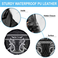 Kia Ora New Zealand Spare Tire Cover Maori Language Week Pango Taniko Motif LT14 - Polynesian Pride