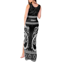 Kia Ora New Zealand Tank Maxi Dress Maori Language Week Pango Taniko Motif - Polynesian Pride