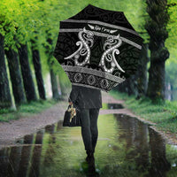 Kia Ora New Zealand Umbrella Maori Language Week Pango Taniko Motif LT14 - Polynesian Pride