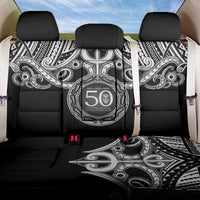 Kia Kaha Te Reo Maori New Zealand Back Car Seat Cover 50th Anniversary Ake Ake Ake - Polynesian Pride