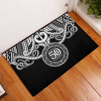 Kia Kaha Te Reo Maori New Zealand Rubber Doormat 50th Anniversary Ake Ake Ake - Polynesian Pride