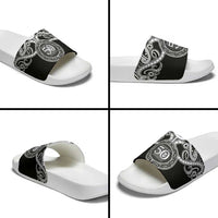 Kia Kaha Te Reo Maori New Zealand Slide Sandals 50th Anniversary Ake Ake Ake LT14 - Polynesian Pride