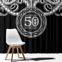 Kia Kaha Te Reo Maori New Zealand Window Curtain 50th Anniversary Ake Ake Ake - Polynesian Pride