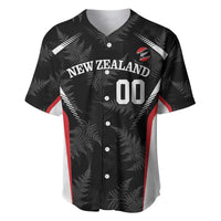 Custom New Zealand Silver Fern Softball Baseball Jersey Go Aotearoa LT14 Black - Polynesian Pride