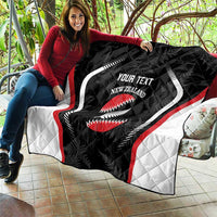 Custom New Zealand Silver Fern Softball Quilt Go Aotearoa LT14 - Polynesian Pride