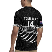 Custom Aotearoa Ice Hockey Rugby Jersey NZ Tiki Mascot - Maori Pattern