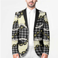 Black Palaka Hawaii Blazer Kukui Nut Pikake Lei Hawaiian Tapa Pattern - Polynesian Pride