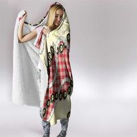 Red Palaka Hawaii Hooded Blanket Kukui Nut Pikake Lei Hawaiian Tapa Pattern LT14 - Polynesian Pride
