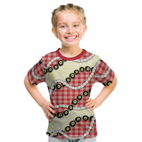 Red Palaka Hawaii Kid T Shirt Kukui Nut Pikake Lei Hawaiian Tapa Pattern LT14 Red - Polynesian Pride