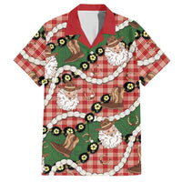 Cowboy Hawaii Mele Kalikimaka Hawaiian Shirt Paniolo Kukui Nut Pikake Lei Red Version LT14 Red - Polynesian Pride