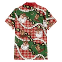 Cowboy Hawaii Mele Kalikimaka Hawaiian Shirt Paniolo Kukui Nut Pikake Lei Red Version LT14 - Polynesian Pride