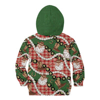 Cowboy Hawaii Mele Kalikimaka Kid Hoodie Paniolo Kukui Nut Pikake Lei Red Version - Polynesian Pride