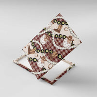 Cowboy Hawaii Mele Kalikimaka Canvas Wall Art Paniolo Kukui Nut Pikake Lei Burgundy Version - Polynesian Pride