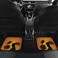 Tokelau ANZAC Day Car Mats Camouflage With Poppies Lest We Forget LT14 Set 2pcs - Back Yellow - Polynesian Pride