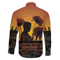 Tokelau ANZAC Day Family Matching Puletasi and Hawaiian Shirt Camouflage With Poppies Lest We Forget LT14 - Polynesian Pride