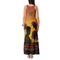 Tokelau ANZAC Day Tank Maxi Dress Camouflage With Poppies Lest We Forget LT14 - Polynesian Pride