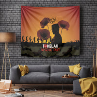 Tokelau ANZAC Day Tapestry Camouflage With Poppies Lest We Forget LT14 - Polynesian Pride