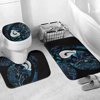 Hei Matau New Zealand Matariki Bathroom Set NZ Fish Hook Maori Art LT14 Mat Set Only (3 pcs) One Size Purple - Polynesian Pride