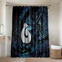 Hei Matau New Zealand Matariki Bathroom Set NZ Fish Hook Maori Art LT14 Shower Curtain Only Purple - Polynesian Pride