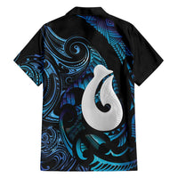 Hei Matau New Zealand Matariki Family Matching Short Sleeve Bodycon Dress and Hawaiian Shirt NZ Fish Hook Maori Art