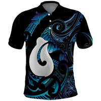 Hei Matau New Zealand Matariki Polo Shirt NZ Fish Hook Maori Art