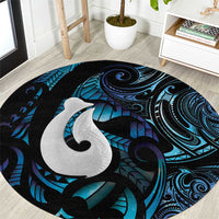 Hei Matau New Zealand Matariki Round Carpet NZ Fish Hook Maori Art