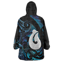 Hei Matau New Zealand Matariki Wearable Blanket Hoodie NZ Fish Hook Maori Art