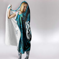 Manaia New Zealand Matariki Hooded Blanket NZ Paua Shell Maori Art LT14 - Polynesian Pride