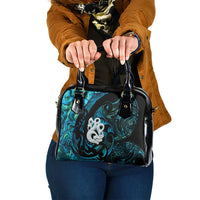 Manaia New Zealand Matariki Shoulder Handbag NZ Paua Shell Maori Art