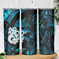 Manaia New Zealand Matariki Skinny Tumbler NZ Paua Shell Maori Art