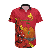 Polynesian Pride Remembrance Day PNG Hawaiian Shirt Papua New Guinea We Will Remember Them LT14 Red - Polynesian Pride