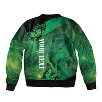 Personalised World Mental Health Awareness Month Bomber Jacket Warriors Brave Strong Galaxy Vibes