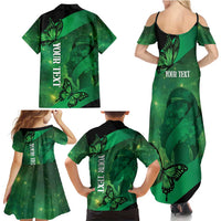 Personalised World Mental Health Awareness Month Family Matching Summer Maxi Dress and Hawaiian Shirt Warriors Brave Strong Galaxy Vibes LT14 - Polynesian Pride