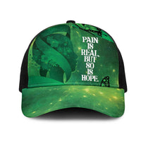 World Mental Health Awareness Month Mesh Trucker Cap Warriors Brave Strong Galaxy Vibes - Polynesian Pride