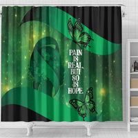 World Mental Health Awareness Month Shower Curtain Warriors Brave Strong Galaxy Vibes