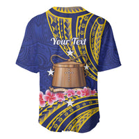 Personalised Tokelau Tokehega Day Baseball Jersey Tokelauan Tatau Flag Color - Polynesian Pride