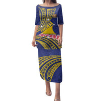 Personalised Tokelau Tokehega Day Family Matching Puletasi and Hawaiian Shirt Tokelauan Tatau Flag Color - Polynesian Pride