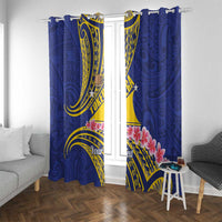 Personalised Tokelau Tokehega Day Window Curtain Tokelauan Tatau Flag Color - Polynesian Pride