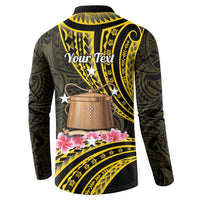 Personalised Tokelau Tokehega Day Button Sweatshirt Tokelauan Tatau Black Color - Polynesian Pride