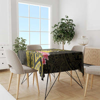 Personalised Tokelau Tokehega Day Tablecloth Tokelauan Tatau Black Color - Polynesian Pride